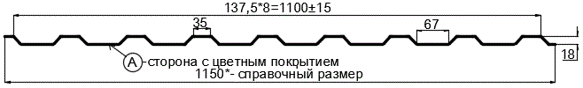 Фото: Профнастил МП20 х 1100 - A (ПЭ-01-3011-0.7) в Кашире