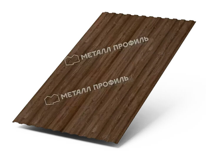 Фото: Профнастил МП10 х 1100 - B (ECOSTEEL_MA_Д-01-МореныйДуб-0.5) в Кашире