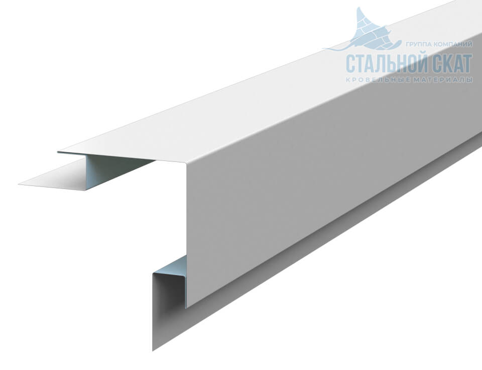 Планка угла наружного сложного 75х75х3000 (ПЭ-01-9010-0.45) в Кашире