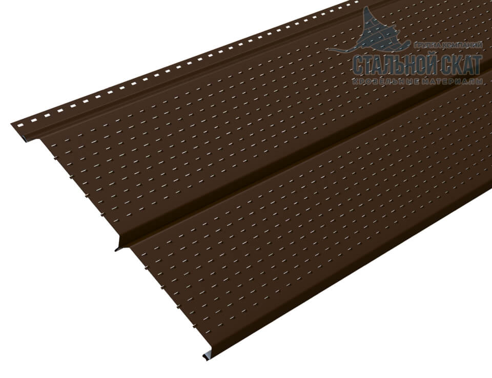 Софит перфор. Lбрус-XL-14х335 (VALORI-20-Brown-0.5) в Кашире