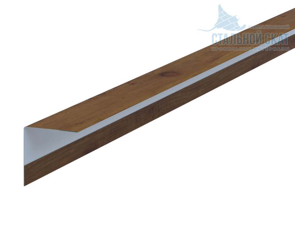 Фото: Планка угла наружного 30х30х3000 (ECOSTEEL_T-12-Дуб-0.45) в Кашире