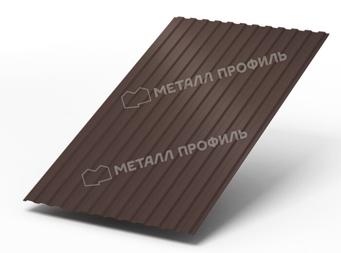 Профнастил МП10 х 1100 - A (ПЭ-01-8017Color-0.4±0.08мм) в Кашире