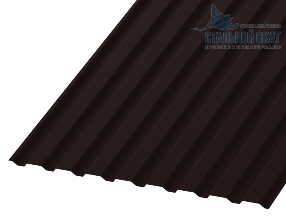 Фото: Профнастил МП20 х 1100 - A (VALORI-20-DarkBrown-0.5) в Кашире