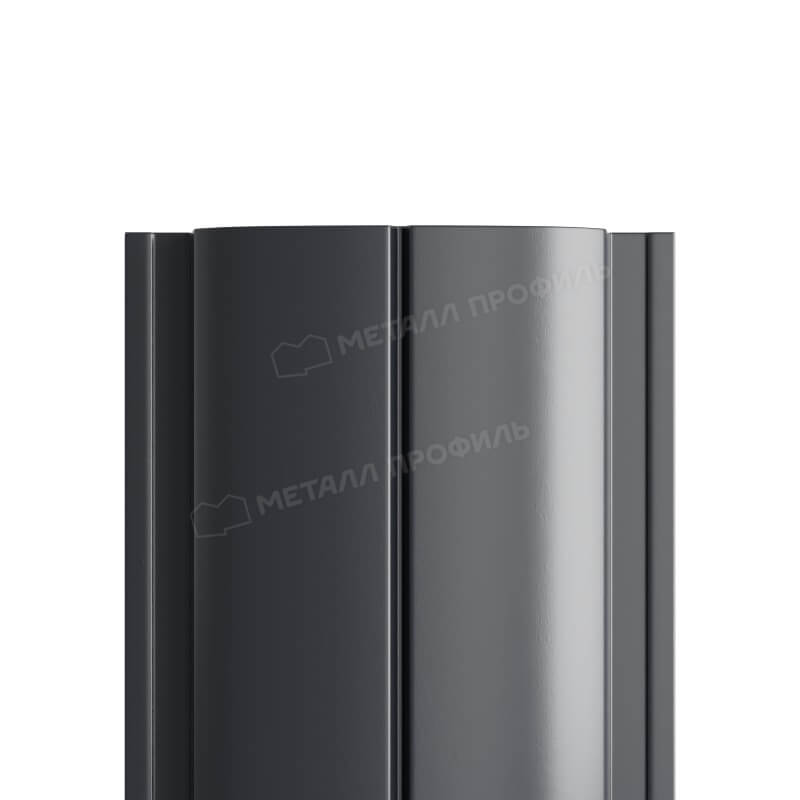 Штакетник металлический МП ELLIPSE-T 19х126 Двусторонний (ПЭД-01-7024\7024-0.4±0.08мм).