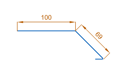 Планка карнизная 100х69х2000 NormanMP (ПЭ-01-6018-0.5)