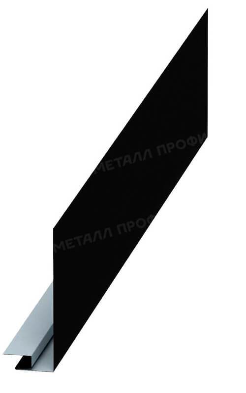 Планка карнизного свеса сложная 185х50х2000 NormanMP (ПЭ-01-9005-0.5)