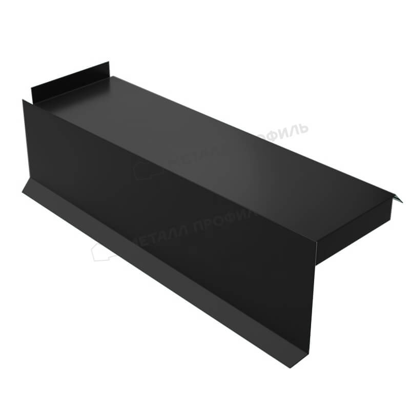 Планка сегментная торцевая левая 350 мм NormanMP (ПЭ-01-9005-0.5)