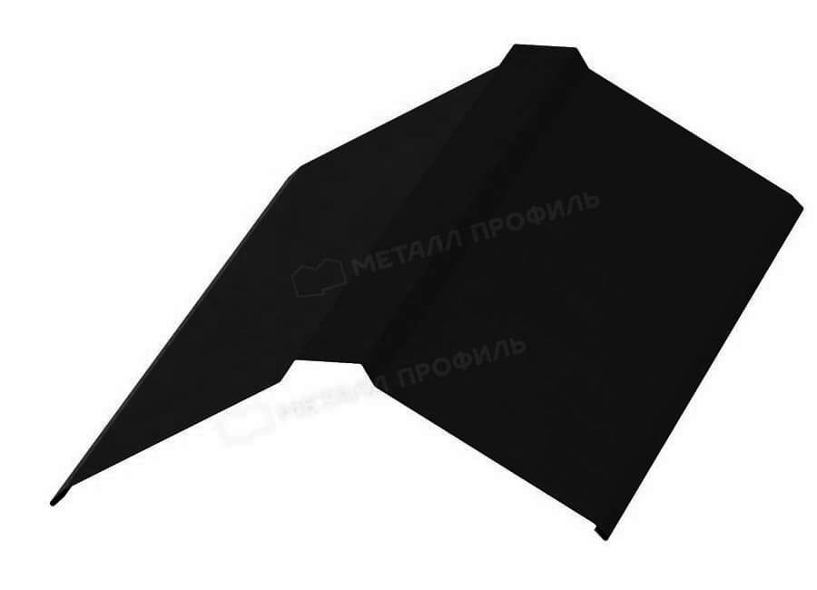 Планка конька плоского 120х120х2000 NormanMP (ПЭ-01-9005-0.5)