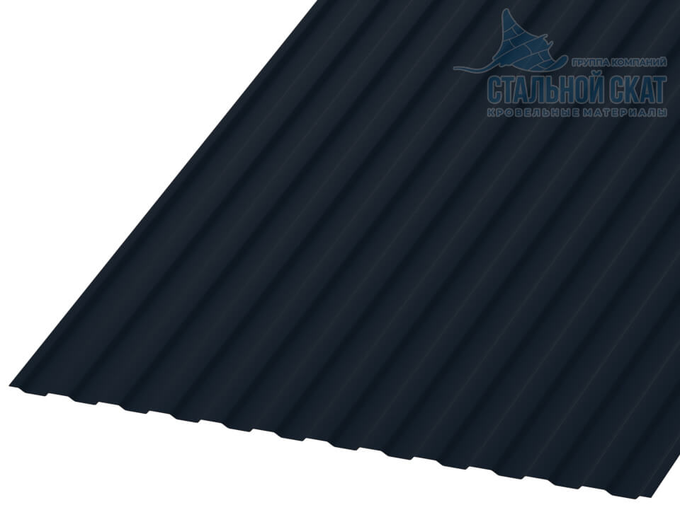 Профнастил МП10 х 1100 - B (VALORI-20-DarkGrey-0.5)