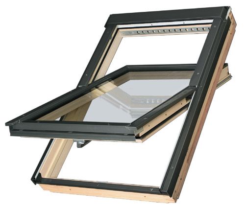 Мансардное окно Fakro FTP-V U4 04 (66x118) с двухкамерным стеклопакетом