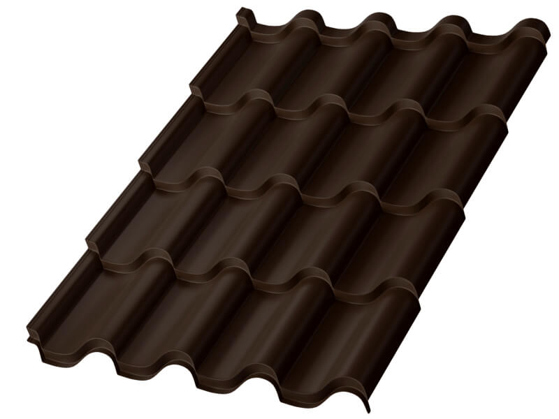 Металлочерепица МП Монтерроса-S (PURETAN-20-RR32-0.5)