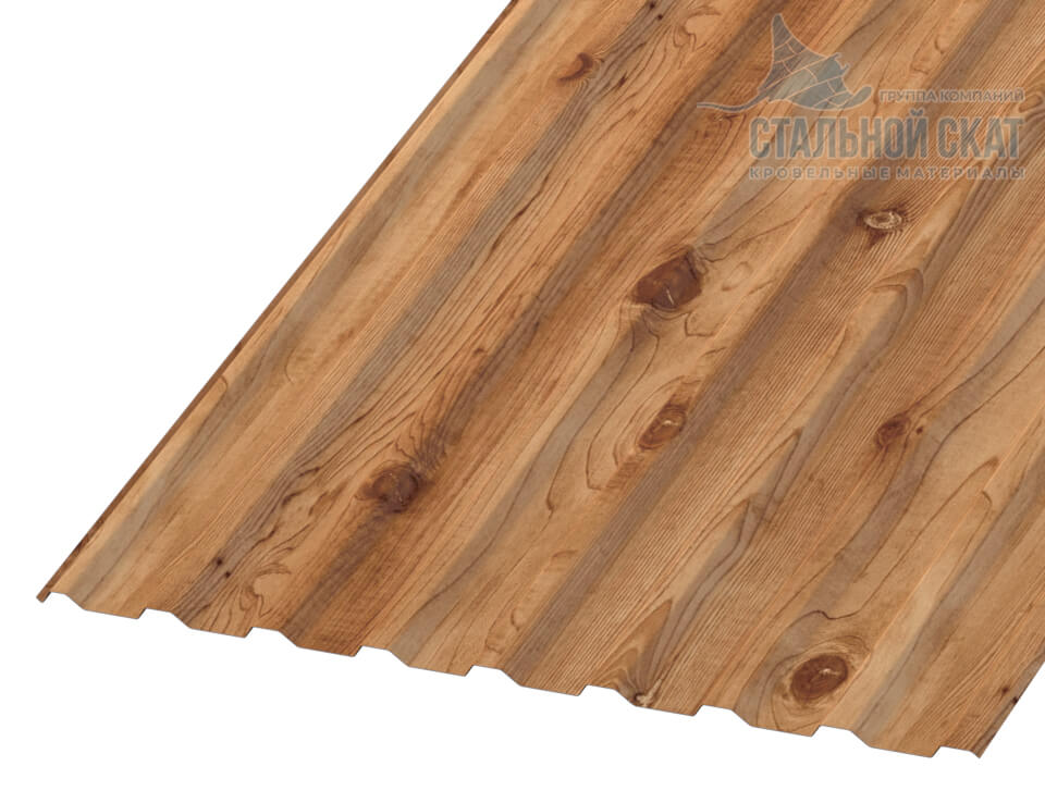 Профнастил МП20 х 1100 - R (ECOSTEEL_T-01-Кедр-0.5)